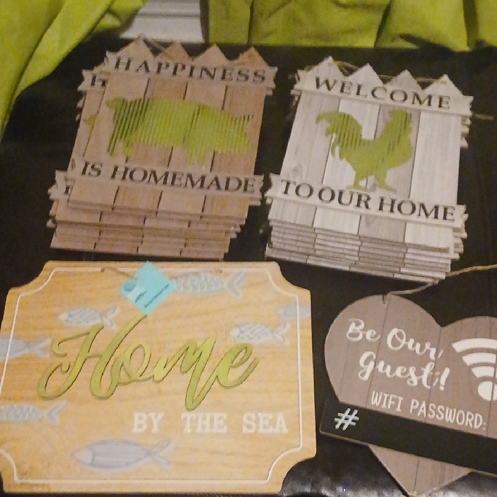 Rustic Wooden Home Decor Signs